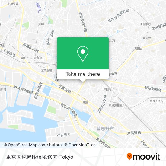 東京国税局船橋税務署 map