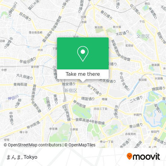 How To Get To まんま In 新宿区 By Metro Or Bus Moovit