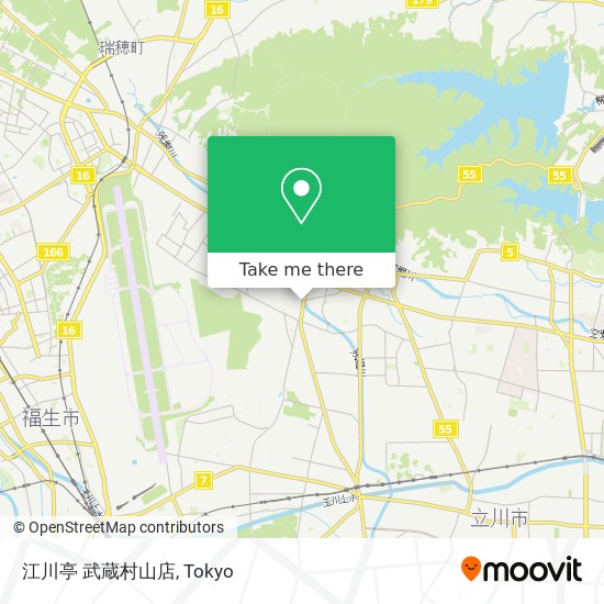 江川亭 武蔵村山店 map