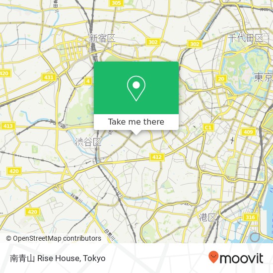 南青山 Rise House map