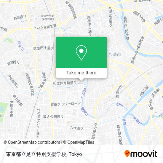 東京都立足立特別支援学校 map