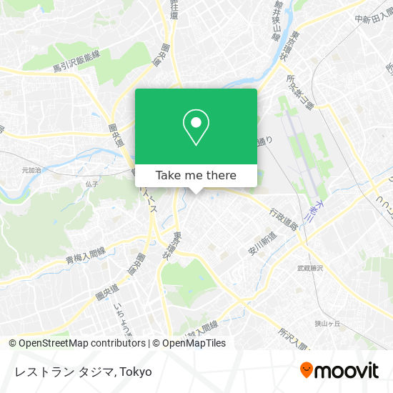 レストラン タジマ map