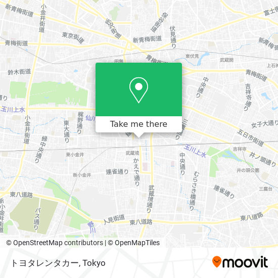 How To Get To トヨタレンタカー In 武蔵野市 By Bus