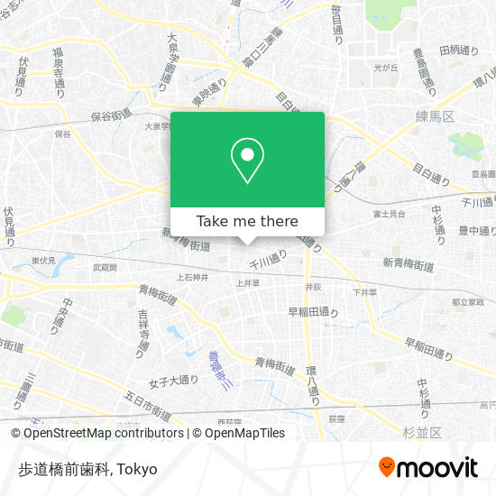 歩道橋前歯科 map