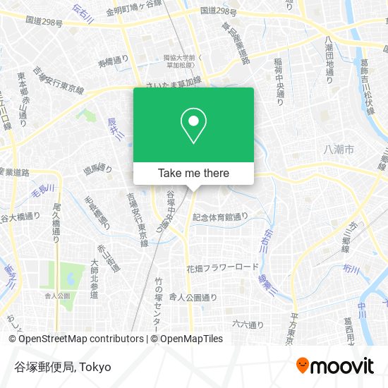 谷塚郵便局 map