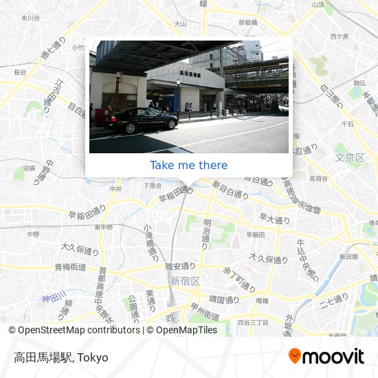 高田馬場駅 map