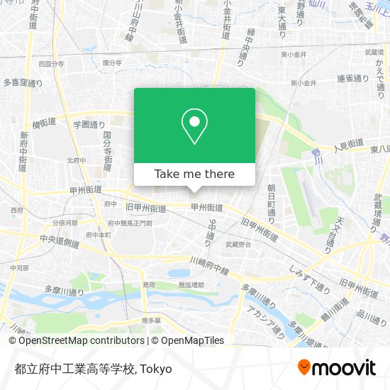 都立府中工業高等学校 map