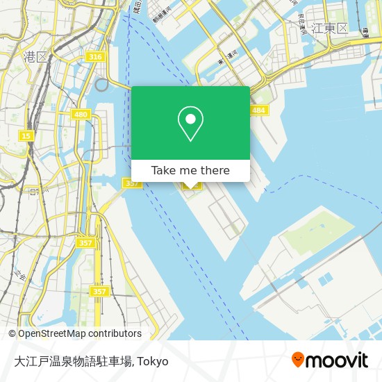 大江戸温泉物語駐車場 map