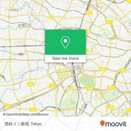 西鉄イン新宿 map