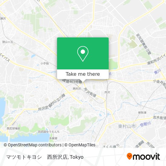 マツモトキヨシ　西所沢店 map