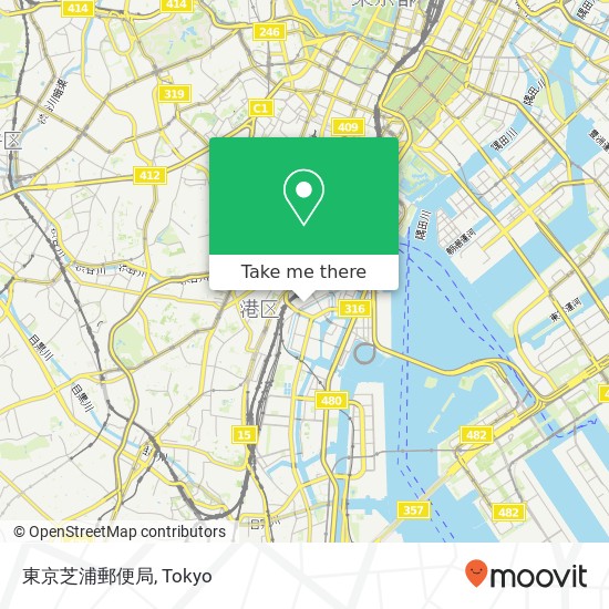 東京芝浦郵便局 map