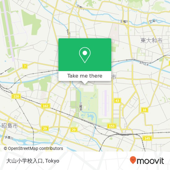 大山小学校入口 map