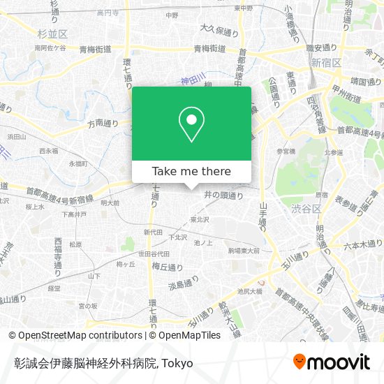 彰誠会伊藤脳神経外科病院 map