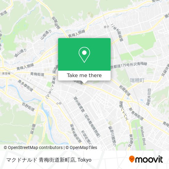 マクドナルド 青梅街道新町店 map