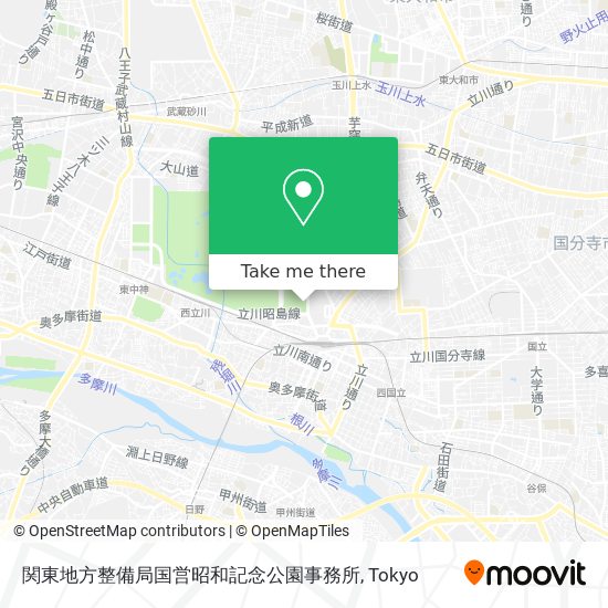 関東地方整備局国営昭和記念公園事務所 map
