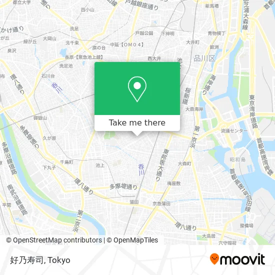 Yoshinobu Sushi map