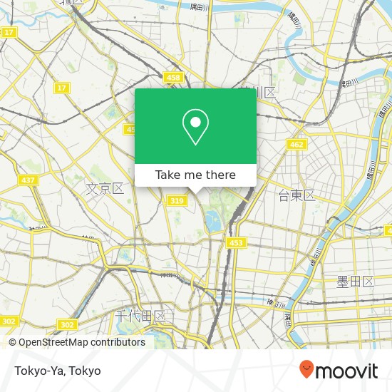 Tokyo-Ya map