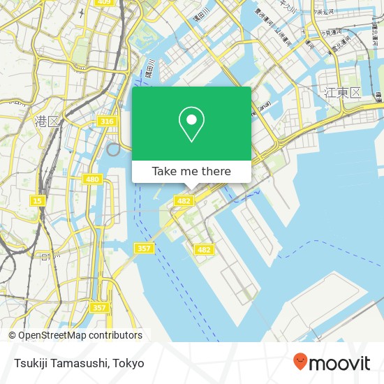 Tsukiji Tamasushi map