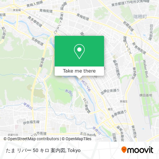 たま リバー 50 キロ 案内図 map
