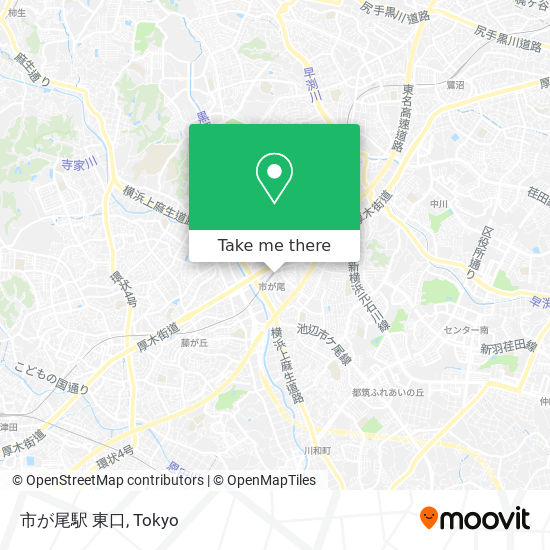 市が尾駅 東口 map