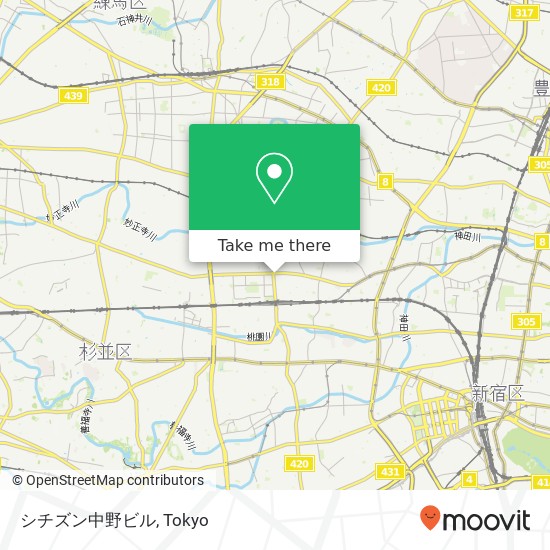シチズン中野ビル map