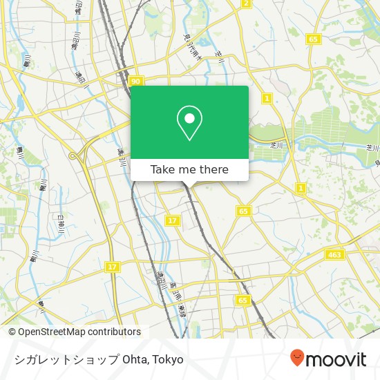シガレットショップ Ohta map