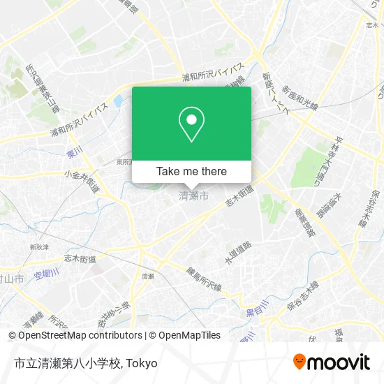 市立清瀬第八小学校 map