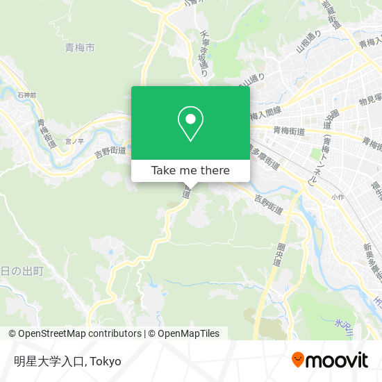 明星大学入口 map