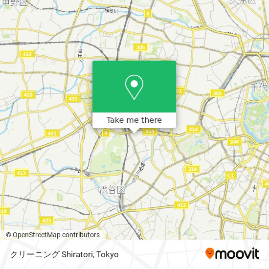 クリーニング Shiratori map