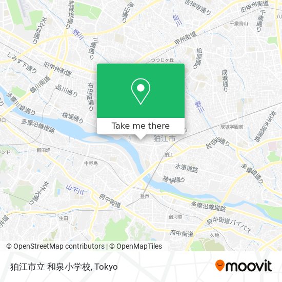 狛江市立 和泉小学校 map