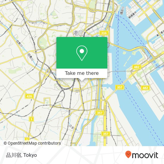 品川宿 map