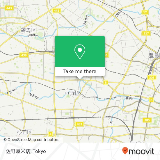 佐野屋米店 map