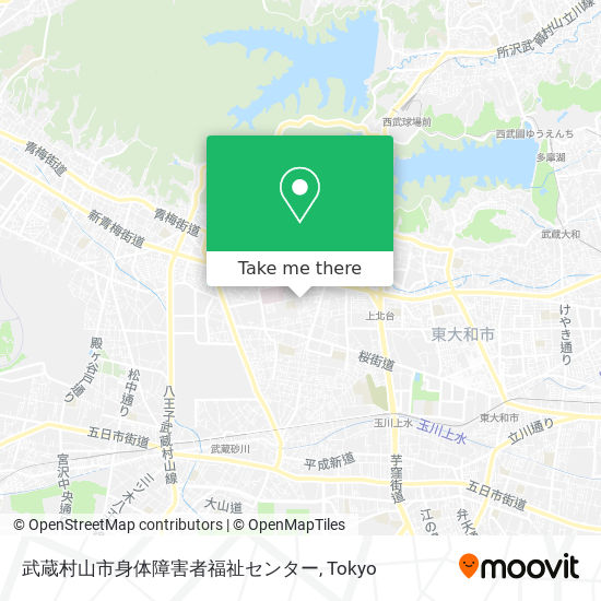 武蔵村山市身体障害者福祉センター map