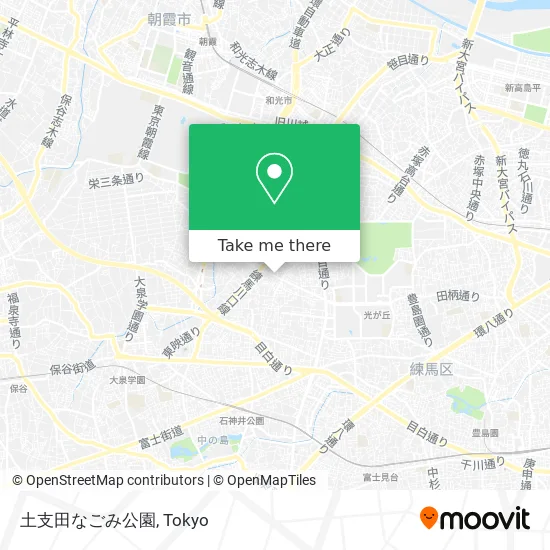 土支田なごみ公園 map