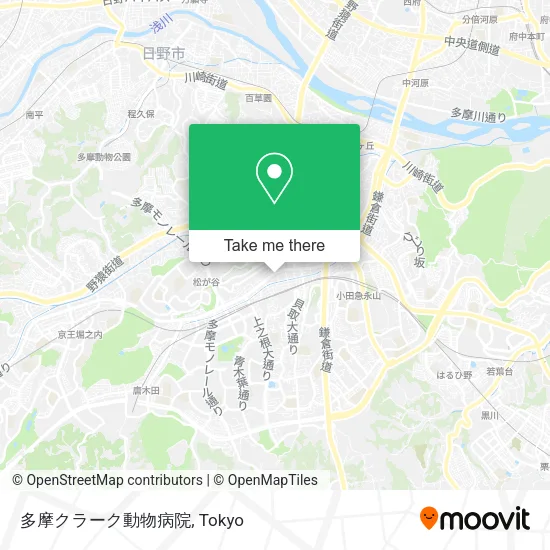 多摩クラーク動物病院 map