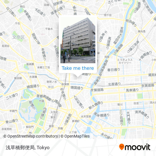浅草橋郵便局 map
