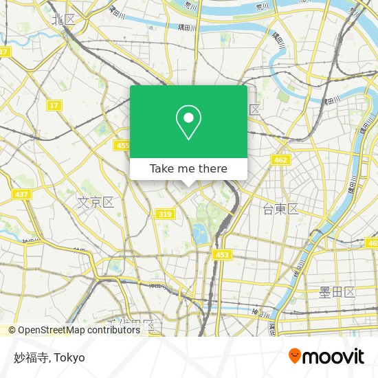 妙福寺 map