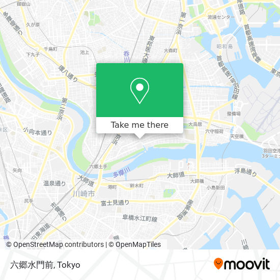 六郷水門前 map