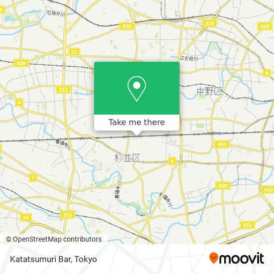 Katatsumuri Bar map