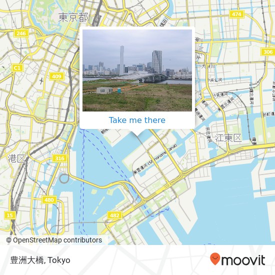 豊洲大橋 map