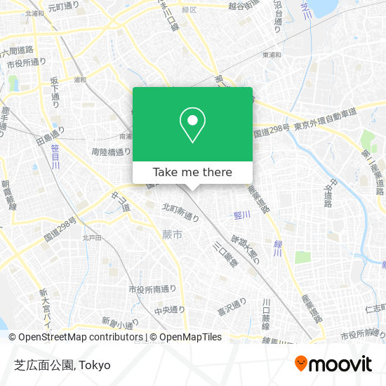 芝広面公園 map