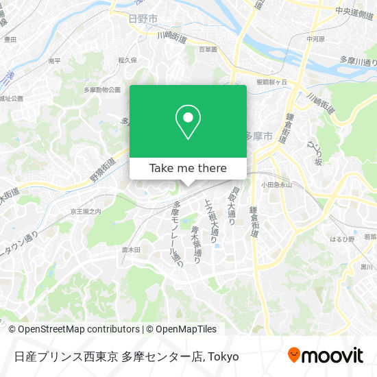 日産プリンス西東京 多摩センター店 map