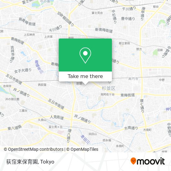 荻窪東保育園 map