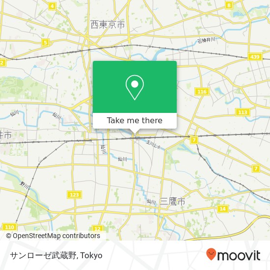 サンローゼ武蔵野 map