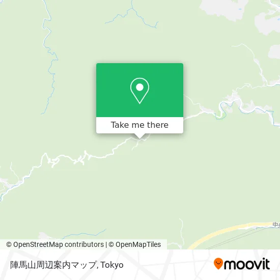 Jinba Mountain Area Guide Map map