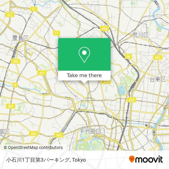小石川1丁目第3パーキング map