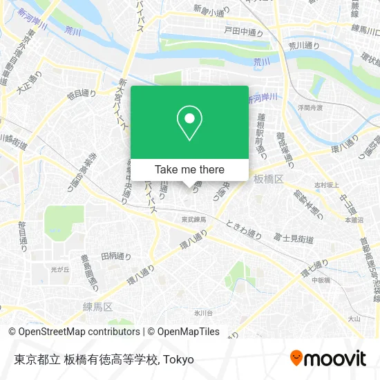 東京都立 板橋有徳高等学校 map