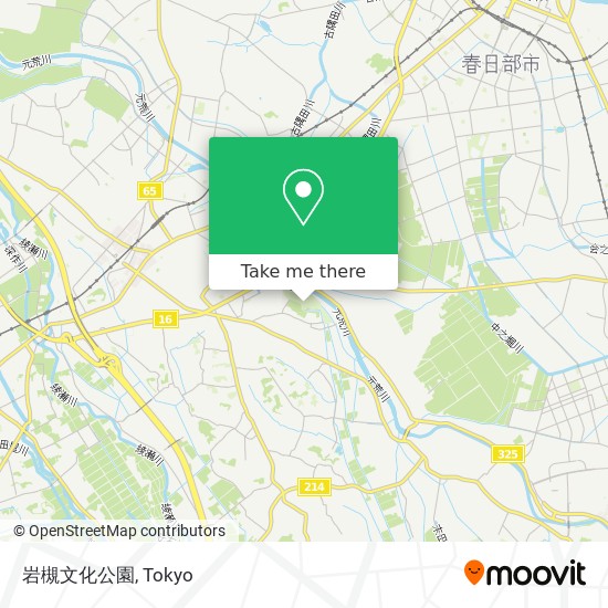 岩槻文化公園 map