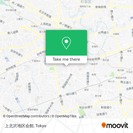 上北沢地区会館 map