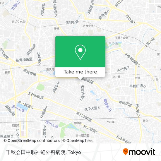 千秋会田中脳神経外科病院 map